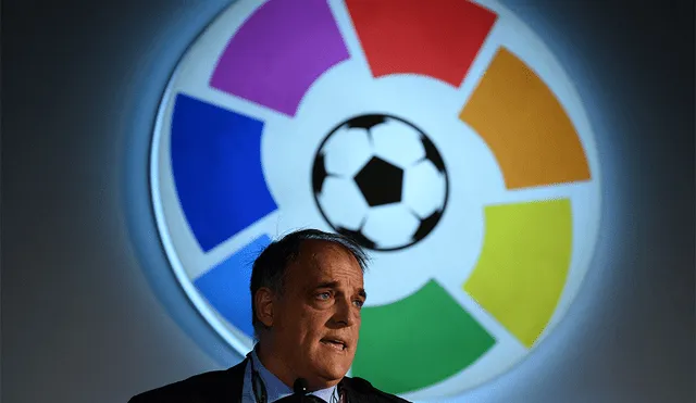 Javier Tebas, presidente de la liga de fútbol de España. | Foto: AFP