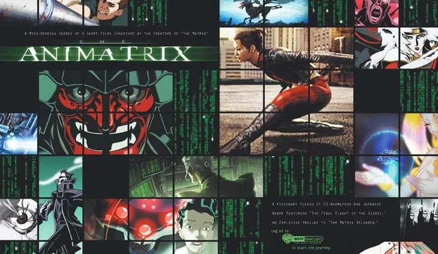 Animatrix se estrenó en 2003, antes del estreno de las dos últimas películas de la trilogía.