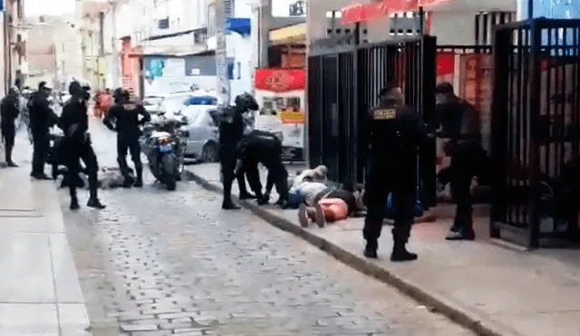 El asalto y la intervención formó parte de una práctica policial.