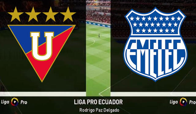 LDU de Quito y Emelec juegan este miércoles por la fecha 8 de la fase 2 de la LigaPro de Ecuador. Foto: Twitter / @officialpes