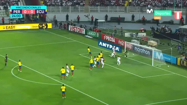  Perú vs Ecuador: Ruidíaz anotó, pero se lo anularon por fuera de juego [VIDEO]