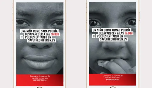 Save The Children lanza campaña en Instagram Stories