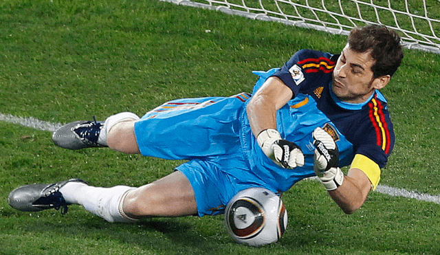 Iker Casillas fue una de las máximas figuras de España en el Mundial de Sudáfrica 2010. Foto: EFE.
