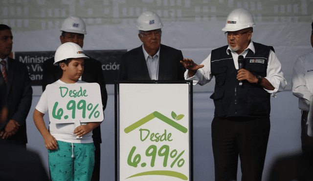 Ministro Bruce lanza crédito "MiVivienda Verde" con tasa de interés de 6,99%
