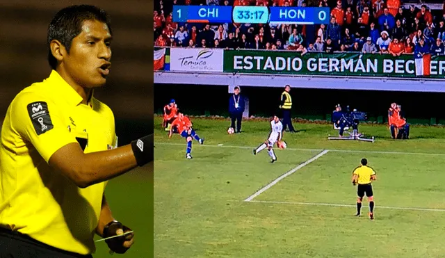Árbitro peruano Michael Espinoza cobró inexistente penal en el Chile vs Honduras [VIDEO]