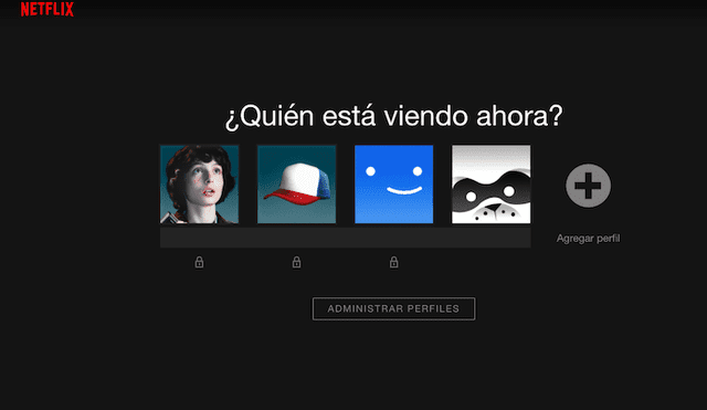 Sigue estos pasos para ponerle clave a tu perfil de Netflix. Foto: Captura.