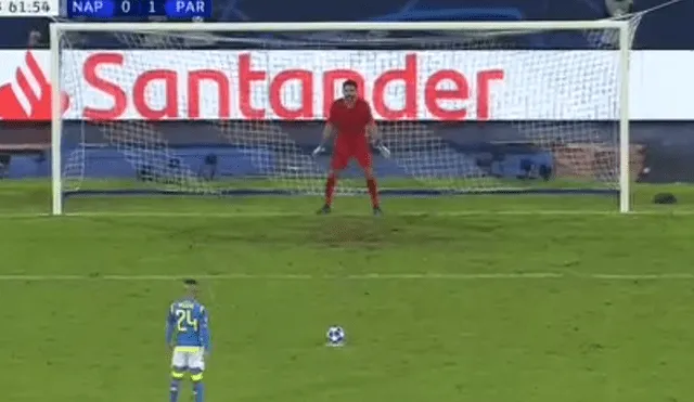 PSG vs Napoli: Insigne no se amilanó frente a Buffon y de penal decretó el 1-1 [VIDEO]