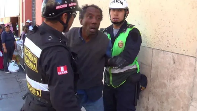 Sujeto asalta negocio y se resiste a ser detenido por la Policía en Arequipa [FOTOS]
