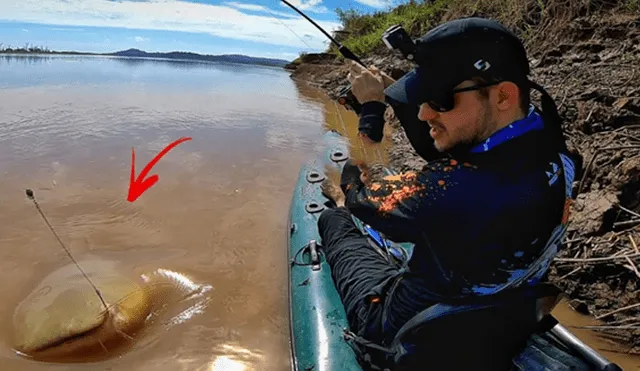 Un hombre de Brasil atrapó a extraño pez que ha sorprendido a miles en YouTube.