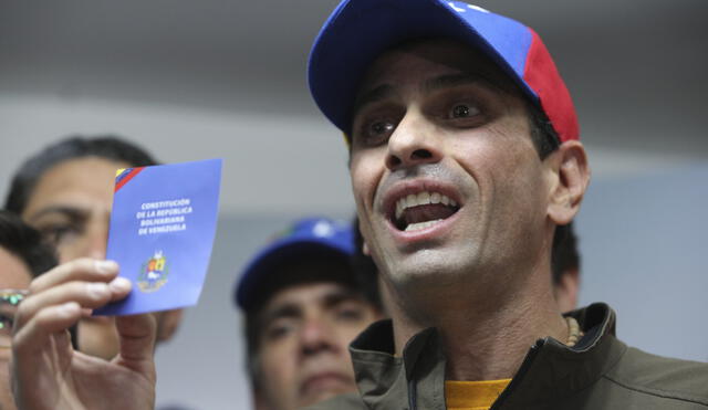 Líder opositor Henrique Capriles asegura que lo inhabilitaron por 15 años