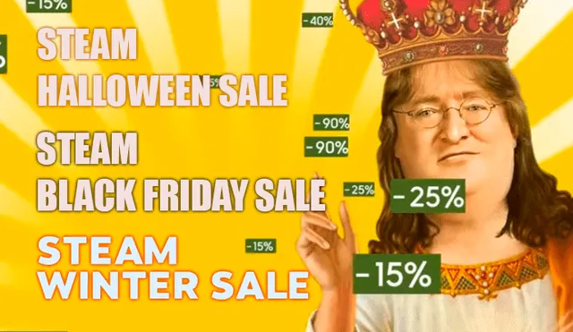 Se filtran las fechas en que Steam realizaría las ofertas de Halloween, Black Friday y Navidad