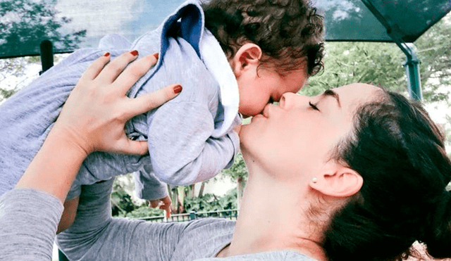 En 2017, Danna García se convirtió en mamá de Mateo. Foto: Univisión