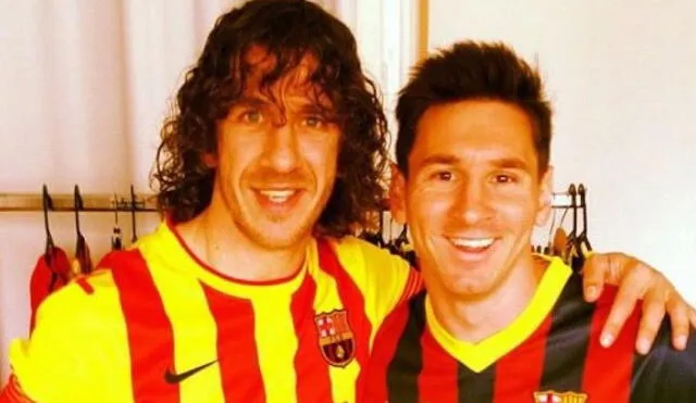 Puyol y Messi ganaron juntos tres Champions, cinco Ligas, entre otros títulos. Foto: @Carles5puyol