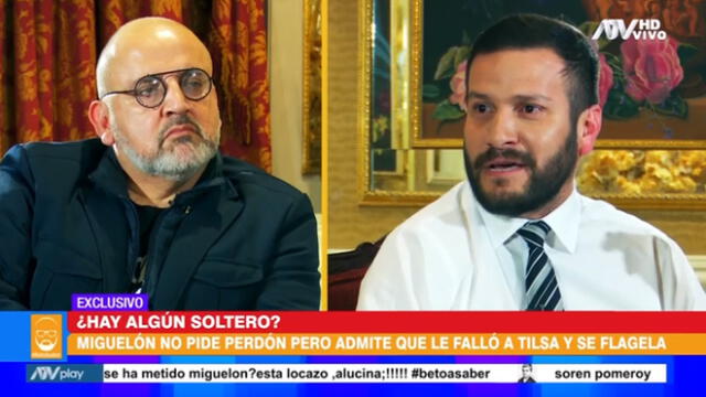 Miguel Hidalgo se confiesa en programa de Beto Ortiz tras ampay en Válgame Dios