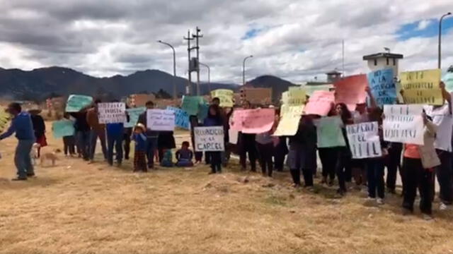 Cajamarca: vecinos protestan contra posible ampliación de penal de Huacariz [VIDEO]