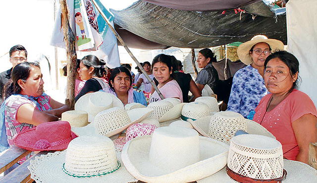 Artesanía paja toquilla: alivio económico de damnificadas en Piura
