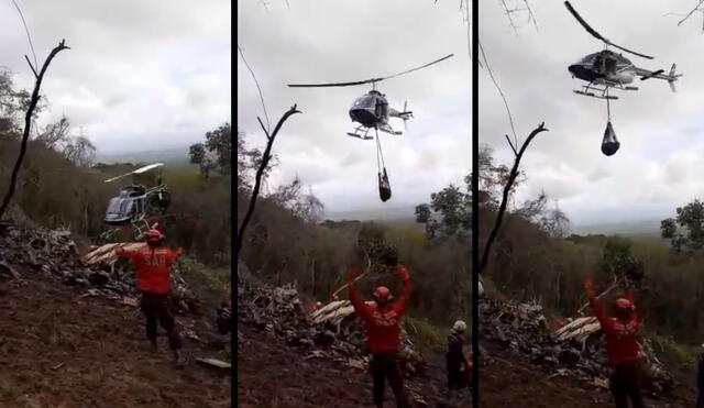 Américo de Grazia publica video donde se aprecia supuesto rescate de oro que venía en el avión siniestrado. Foto: Captura.