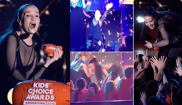 Natalia Oreiro sufrió aparatosa caída en los Kids' Choice Awards Argentina 2018 [VIDEO]