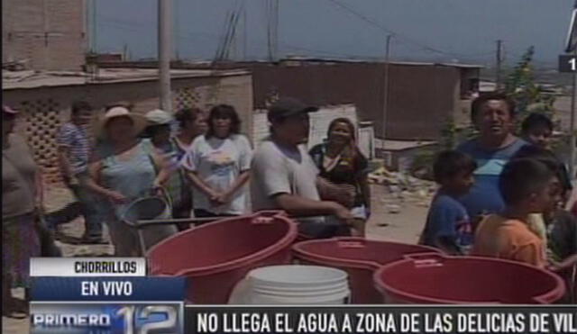 Chorrillos: Vecinos denuncian que siguen sin recibir agua desde hace seis días