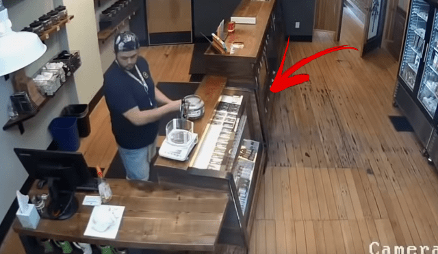 YouTube viral: cámaras de seguridad habrían captado fantasma en tienda de marihuana en Estados Unidos [VIDEO]