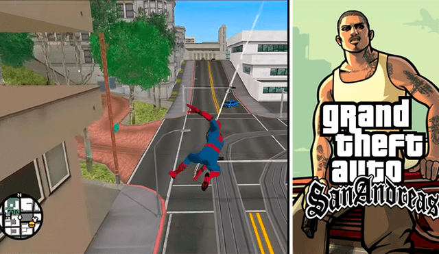 GTA San Andreas ya no tiene nada que envidiarle a Marvel’s Spiderman PS4. Mod lleva la misma fluidez al videojuego del 2004.