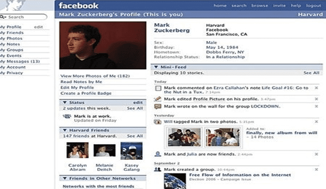 Facebook: red social de Mark Zuckerberg cumple 15 años y así fue su evolución [FOTOS]