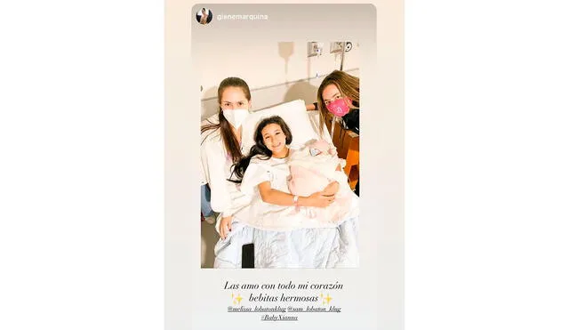 Esta foto confirma el nacimiento de la hija de Samahara Lobatón. Foto: Instagram