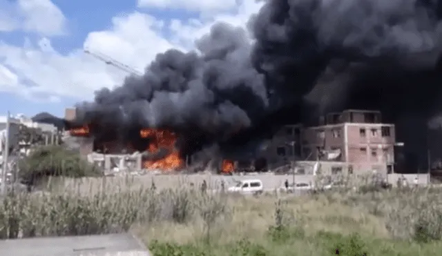 Al menos 80 personas quedaron atrapadas tras incendiarse un edificio en España 
