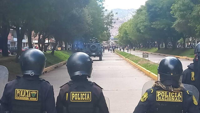 Enfrentamientos entre las fuerzas del orden y los ciudadanos en la región de Cusco. Foto: Alexander Flores URPI LR