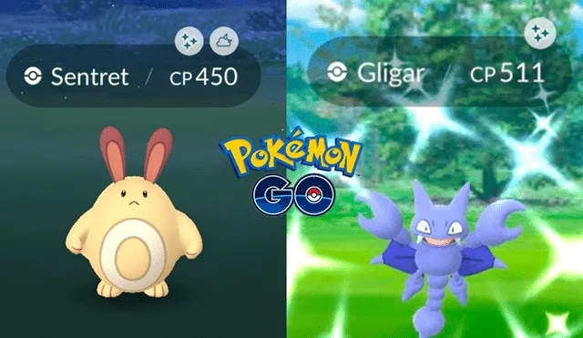 Gligar y Sentret son los nuevos shiny que llegan a Pokémon GO en la primera etapa del evento Ultra Bonus 2019.