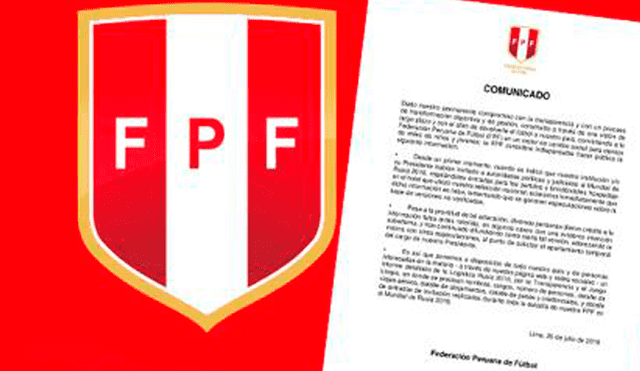 FPF ratifica que no ha obsequiado entradas a César Hinostroza