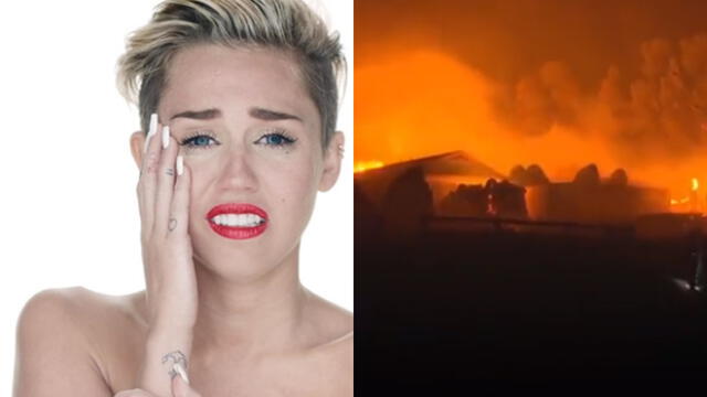 Miley Cyrus en crisis tras perder su casa por los incendio de California [FOTO]