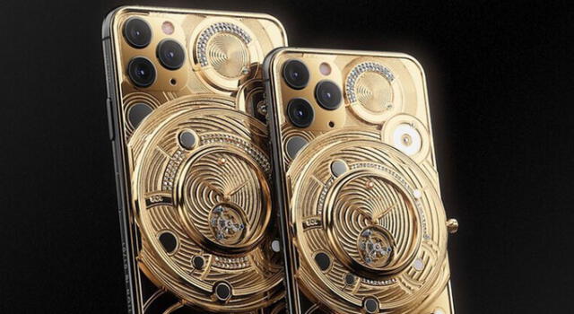 Este iPhone 11 tiene incrustados un reloj de oro y 137 diamantes.