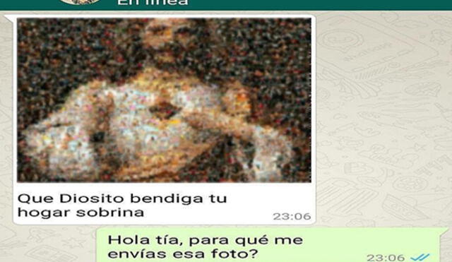 WhatsApp: envió a su sobrina una "inocente" imagen de Jesús y pasó tremenda vergüenza