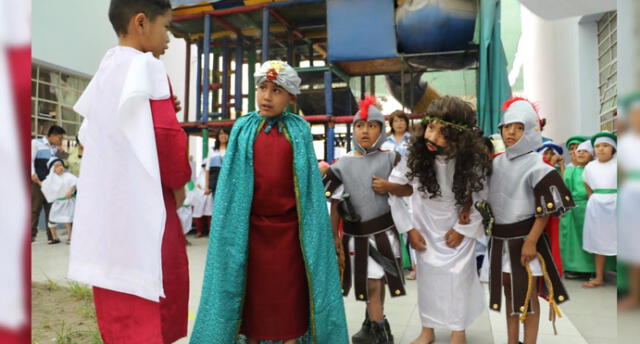 Niños de albergue de Arequipa escenificaron la pasión de Cristo por Semana Santa [VIDEO]
