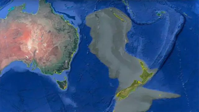 Zelandia es unaa región de corteza continental de dos veces el tamaño de la India sumergida bajo el suroeste del océano Pacífico. Foto: Europa Press