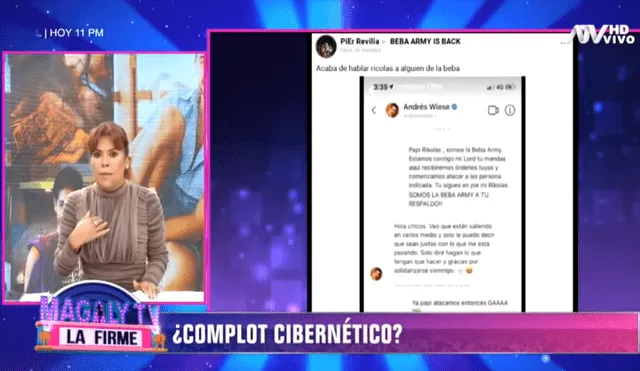 Magaly Medina se refirió al cierre de su cuenta de Instagram y a las denuncias públicas de Rodrigo González y Mayra Couto, quienes recibieron el mismo ataque cibernético. (Foto: Magaly TV, la firme)