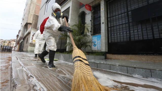 64.000 metros lineales serán desinfectados. Foto: Municipalidad de San Juan de Miraflores.