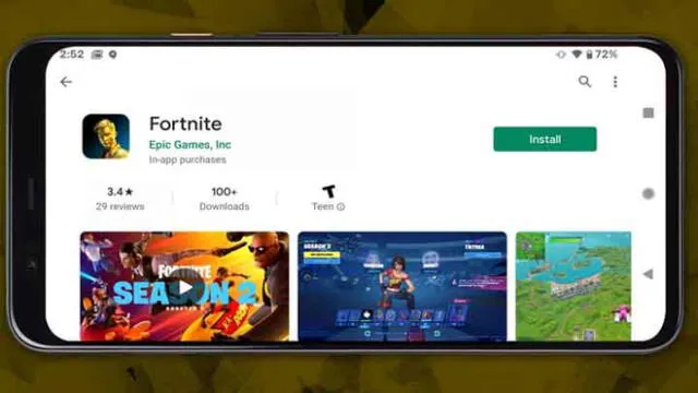 Fortnite también es sacado de la Play Store. (Fotos: El Output)