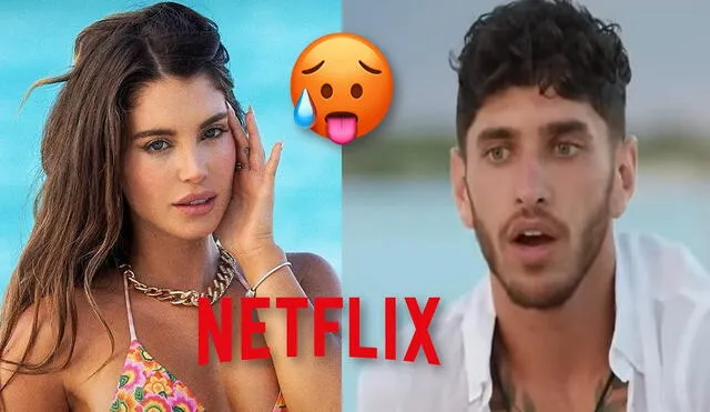 "Too hot to handle" muestra a Flavia Laos como una 'tentación' entre las parejas concursantes del reality de Netflix. Foto: composición LR/netflix