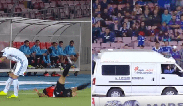 YouTube: La terrorífica caída de un futbolista que conmocionó al fútbol chileno [VIDEO]