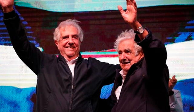 El expresidente de Uruguay, José Mujica, manifestó este domingo el deseo de que su compañero Tabaré Vázquez, se recupere. Foto: AFP