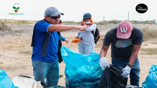 Trashtag Challenge: jóvenes limpian playas de Talara [FOTOS]