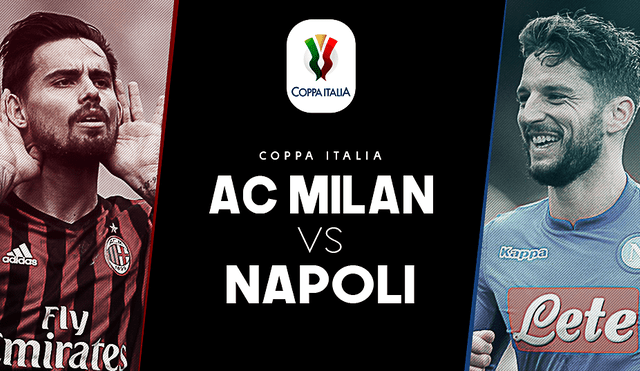Milan venció 2-0 al Nápoli y clasificó a las semifinales de la Copa Italia [RESUMEN]