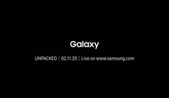 El Samsung Galaxy Unpacked 2020 tendrá lugar el próximo 11 de febrero.