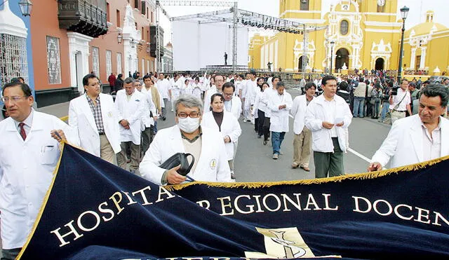 Médicos realizarán protesta nacional pidiendo mayor presupuesto al Gobierno