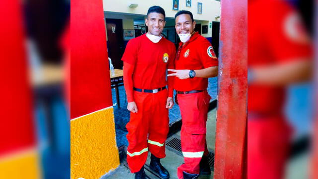 Jugador de Alianza Lima ayuda como bombero durante estado de emergencia [FOTOS] 