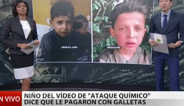 Siria: niño del ataque químico revela la "falsedad" del vídeo que motivó el bombardeo