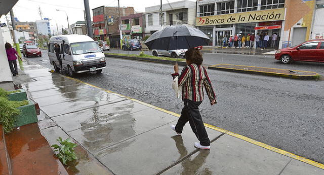 Lluvias de moderada intensidad en Arequipa 