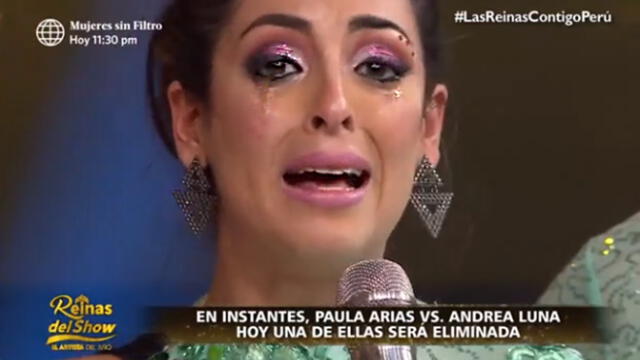Andrea Luna llora y asegura que fue un error estar en programa de Gisela Valcárcel